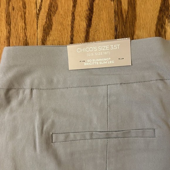 NWT Chico’s size 3.5T gray ankle trousers - Picture 4 of 6